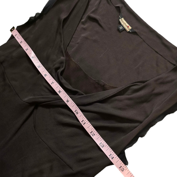 Rozae Nichols cowl neck brown mini dress size medium - Picture 6 of 7